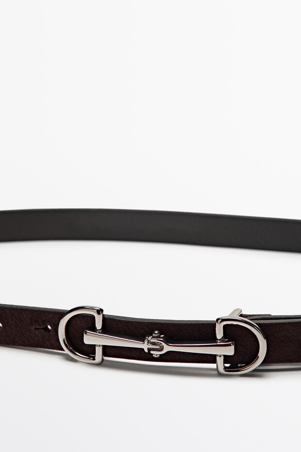 NUBUK DERİ ATLI KEMER - 2