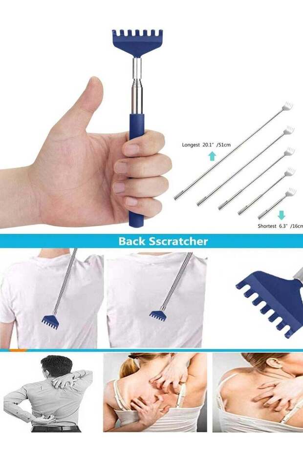 جهاز تدليك الظهر المعدني متعدد الألوان القابل للتمديد والمدمج - 1