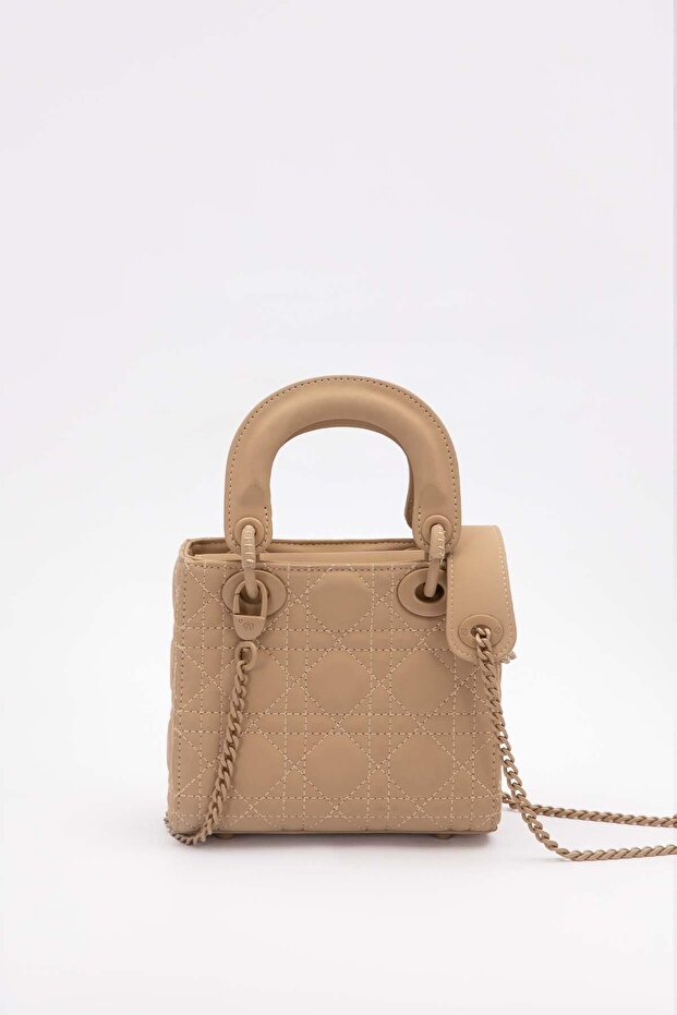 Brown Mini Chain Accessory Handbag - 4