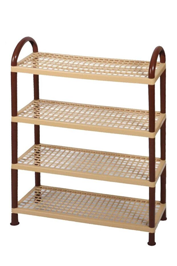 4-Tier Shoe Rack Organizer beige
