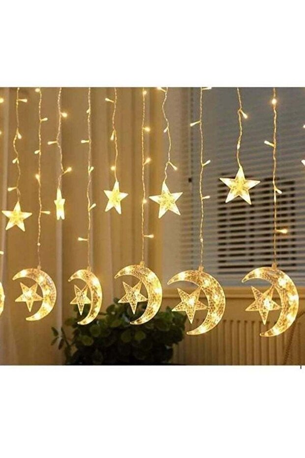 إضاءة ليد للديكور لرمضان باللون الأصفر - 1