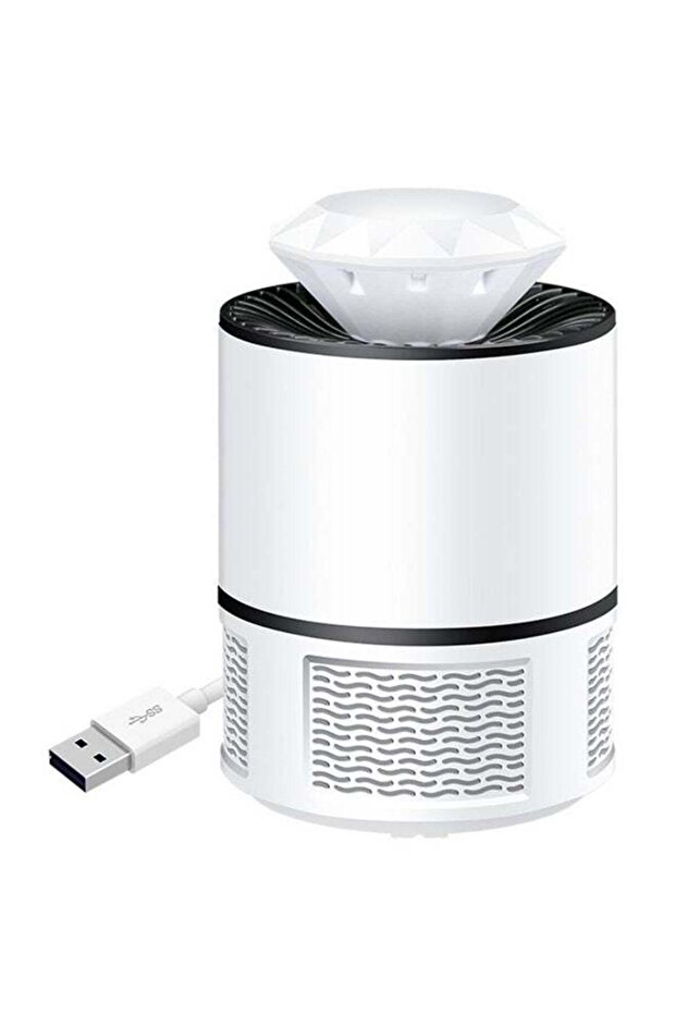 مصباح USB قاتل البعوض والحشرات والذباب مصيدة بيضاء - 1