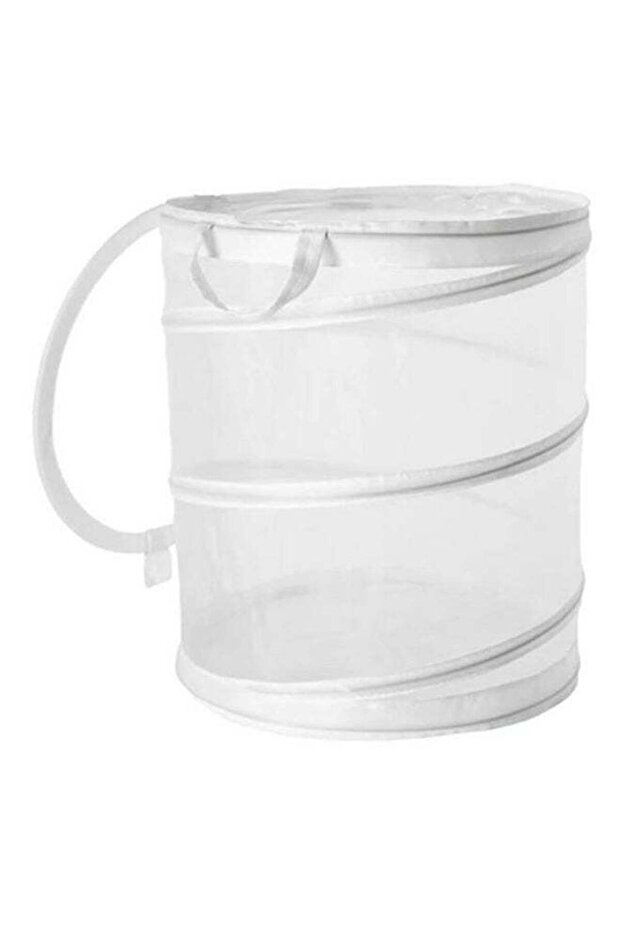 سلة غسيل بيضاء متوسطة الحجم 50 سم - 1