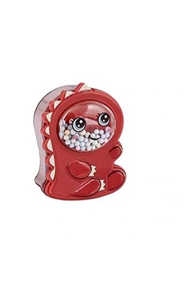 Mk-4045 Cute Dragons Colorful B Beaded Double Hole Pencil Sharpener with Chamber