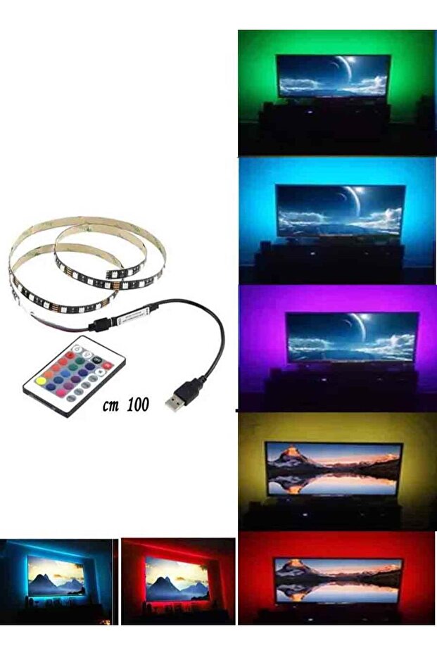 LED Strip Light With Remote Control Multicolour 5 meter - 1