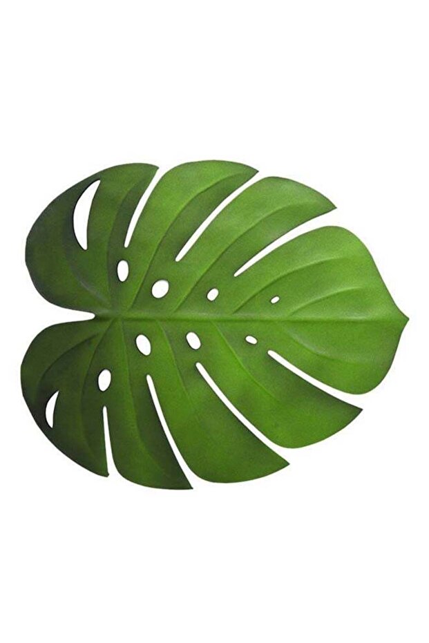 Leaf Shaped Tablemat Green 46 x 39cm - 1