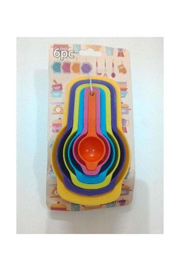 مجموعة ملاعق قياس - 6 ملاعق متعددة الألوان - 1