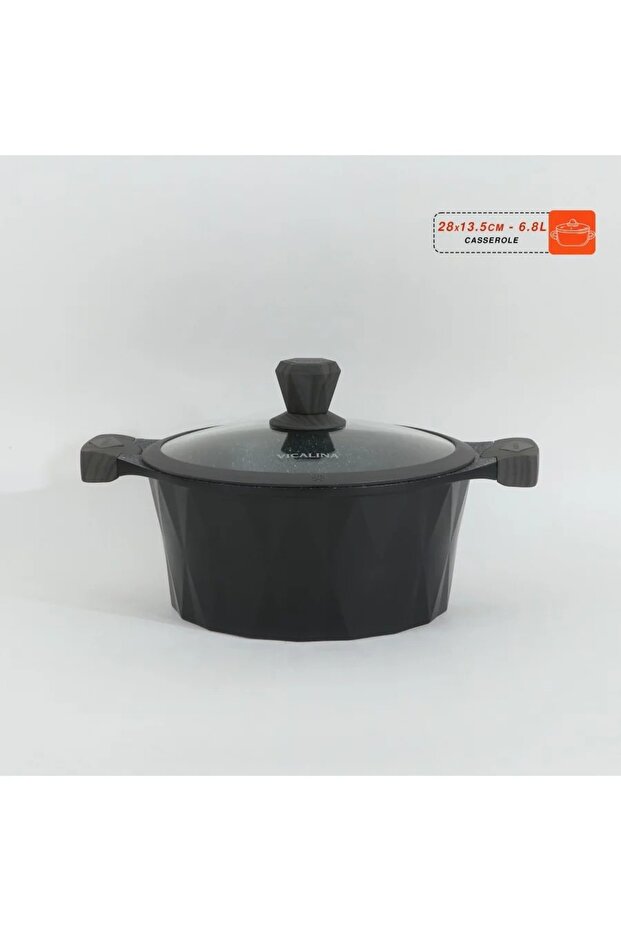 طقم أواني طهي جرانيت 13 قطعة - 4