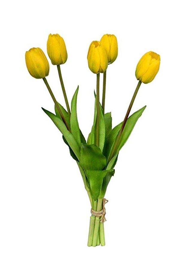 زهرة توليب صناعية صفراء 39 سم