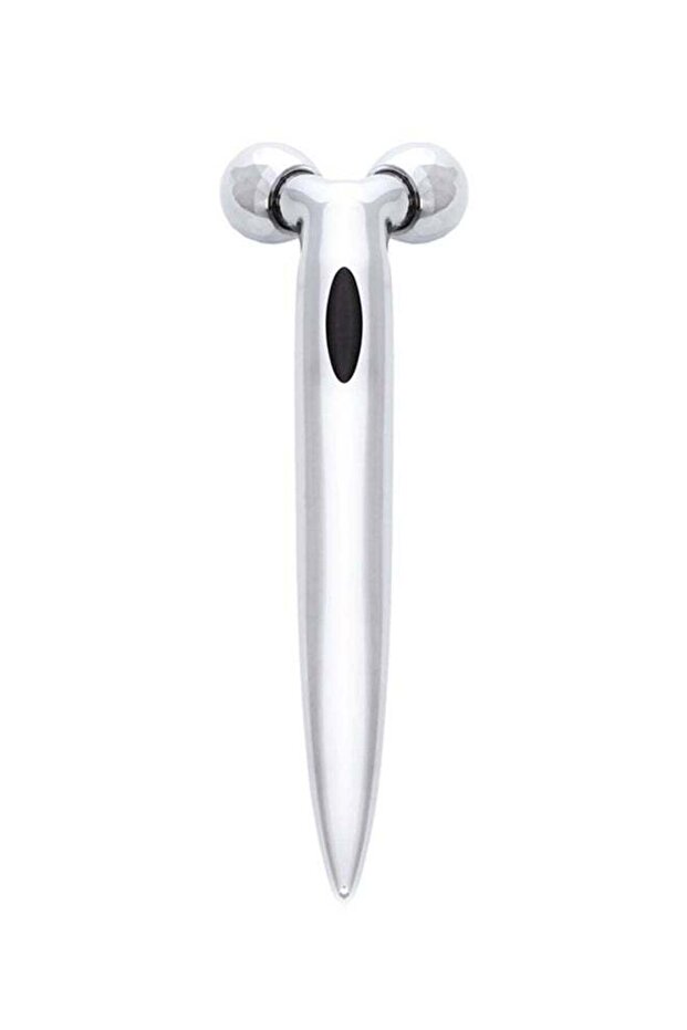 3D Dual Head Face Massager Silver - 1