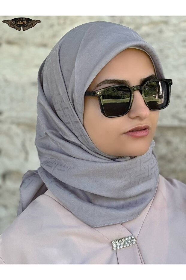 Patterned Jacquard Scarf 100X100