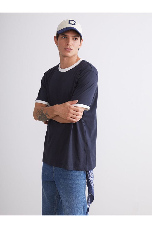 I Zero Roba Collar Combed Cotton Men's T-Shirt from Freezen Store