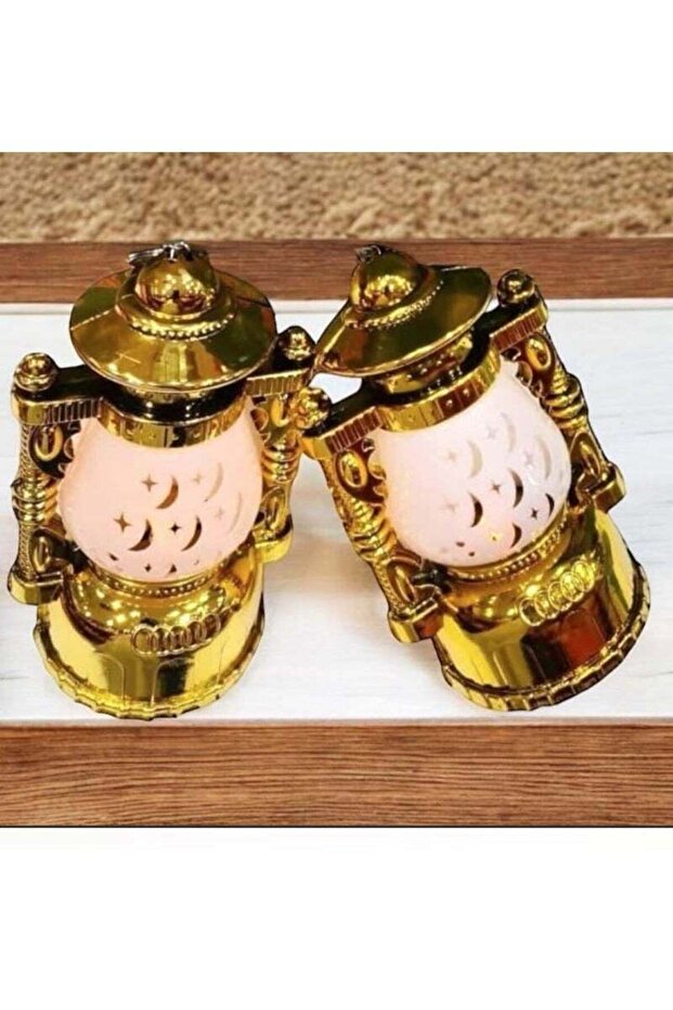 زينة رمضان طقم اضاءة صغير على شكل فانوس 3 قطع