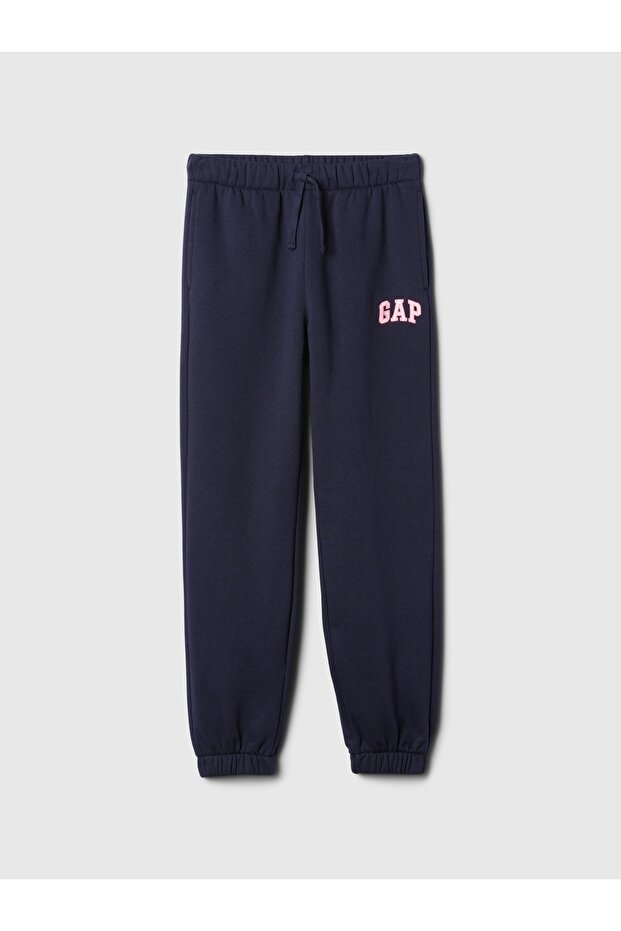Girl's Navy Blue Logo Heritage Sweatpants