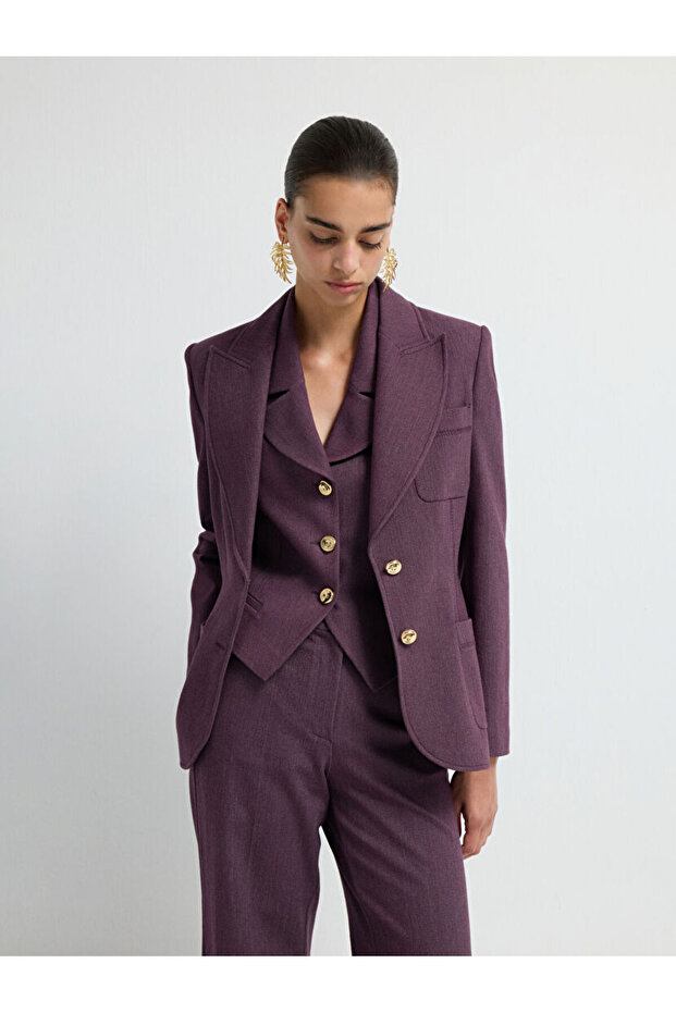 Denim Görünümlü Ceket - 5