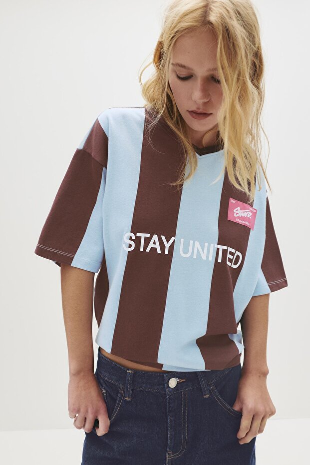 STWD çizgili tişört - 3