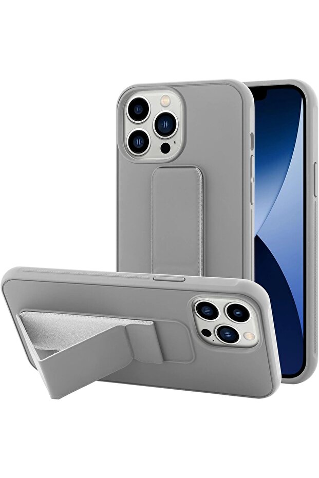 Case Compatible for iPhone 14 Pro Max Kickstand Hand Grip Design Heavy Duty Shockproof Anti-Scratch
