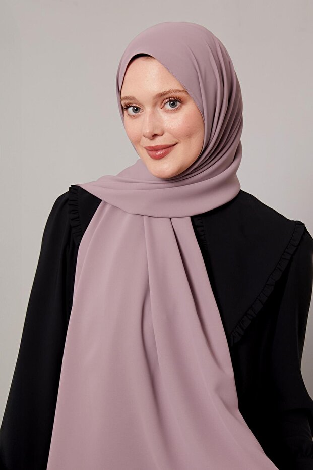Violet Plain Trend Shawl - 1