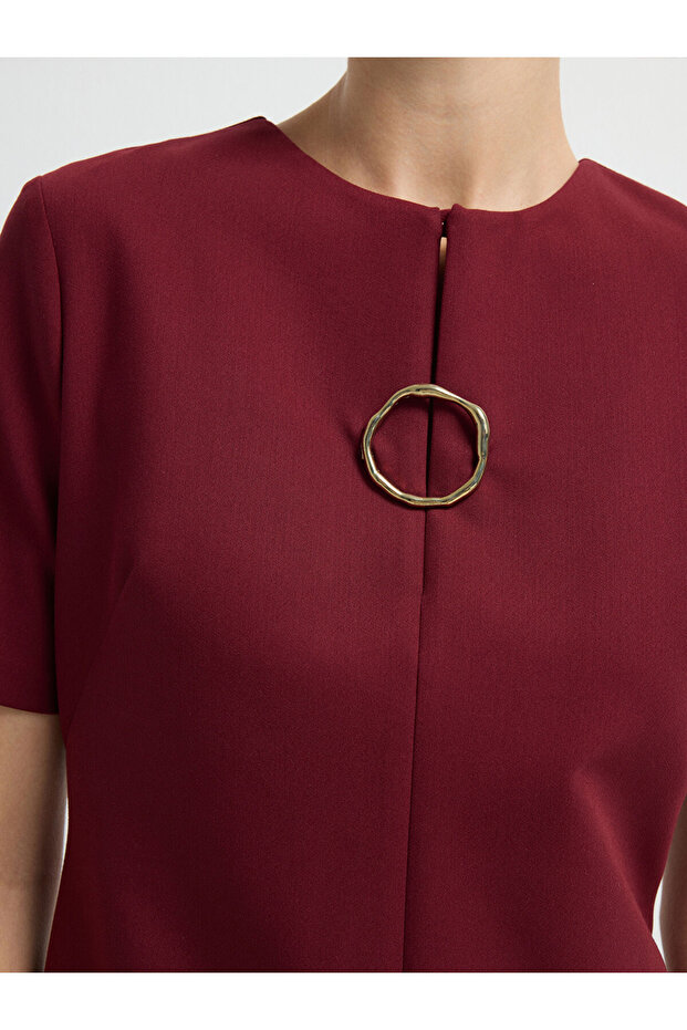 Aksesuarlı Elbise - 3