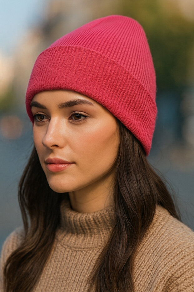 Premium Basic Düz Kadın Bere - 3