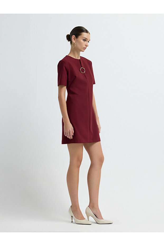 Aksesuarlı Elbise - 4