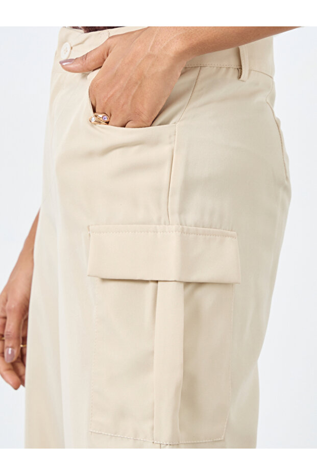 بنطال كارغو واسع الساق - 3