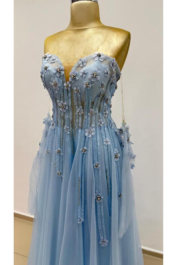 İşlemeli peri abiye - 3