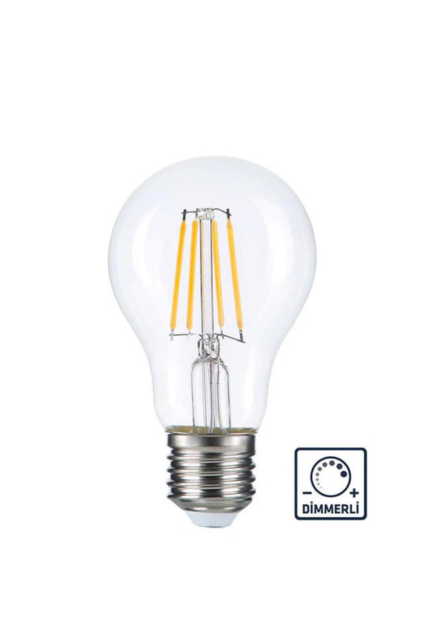 3 Adet A60 Led Rustik Ampul E27 6w 3200K Gün Işığı - 2