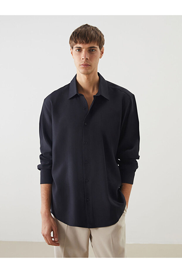 Comfortable Fit Long Sleeve Men's Shirt