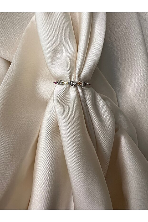 Adjustable Steel Ruby Ring - 2