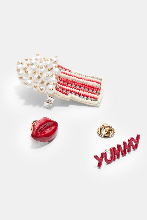 3'lü Lezzetli Patlamış Mısır Rozet Seti - 3