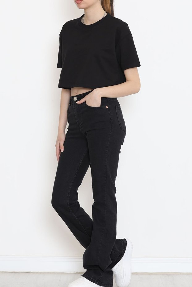 Trend Jean Women Flare Black Spanish Leg High Waist Comfort Lycra Jeans Jeans Pants