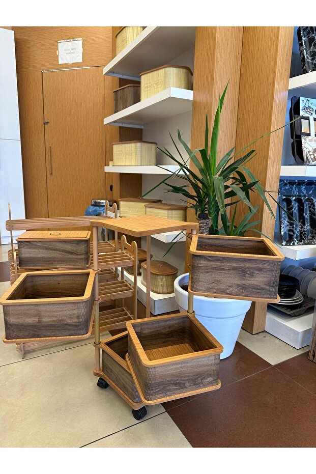 Ahşap 4 Katlı Sebzelik - 3