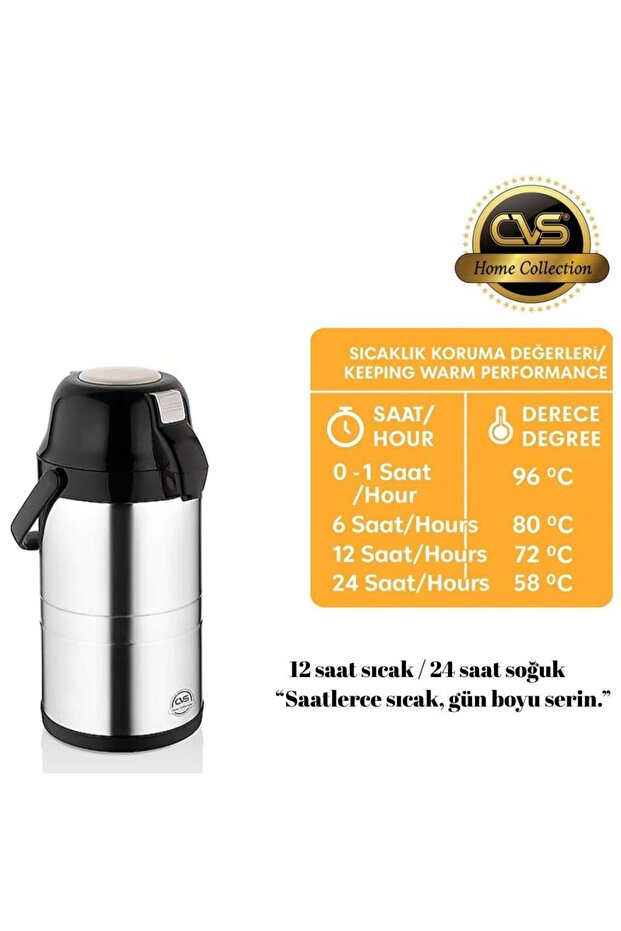 DN 3526 2,5 Litre Çelik Termos - 2
