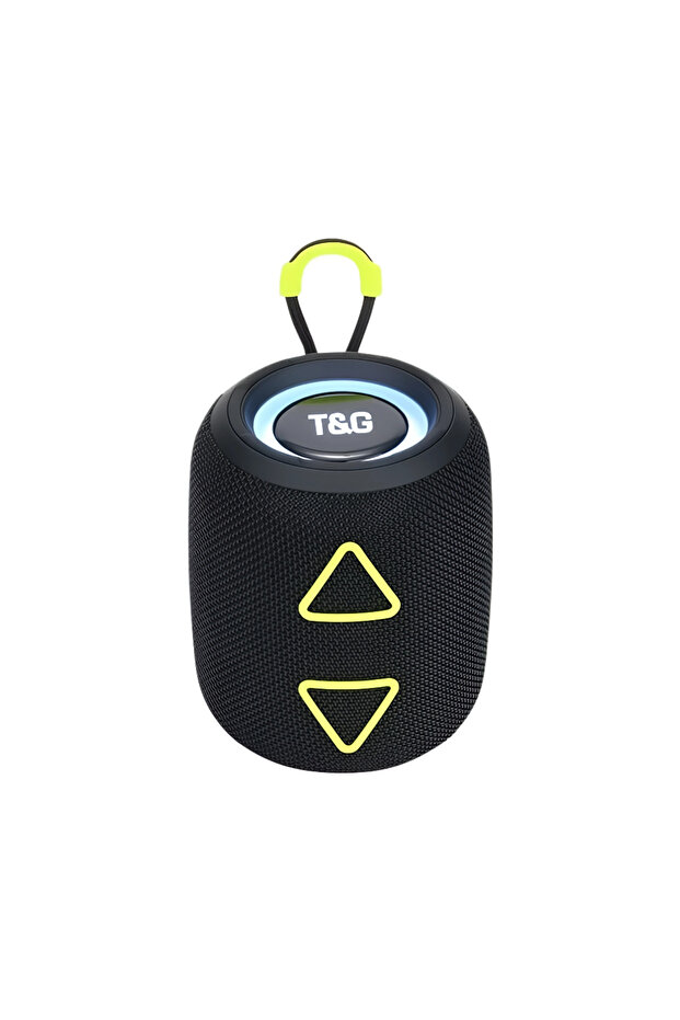 Portable Bluetooth Speaker with LED Light and Wireless Stereo Subwoofer Support FM Radio and TF Card - 1