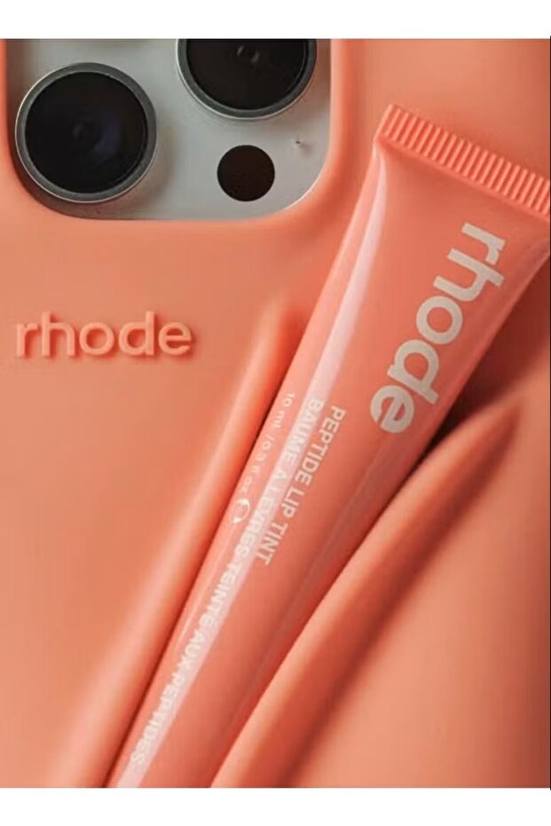 Cat-Cot iPhone 15 ProMax Compatible Rhode Summer Lip Case with Lipstick Compartment