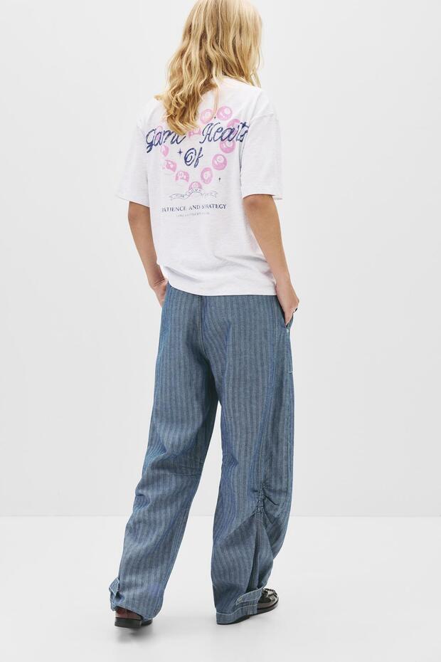 Bilardo topları grafik baskılı t-shirt - 4