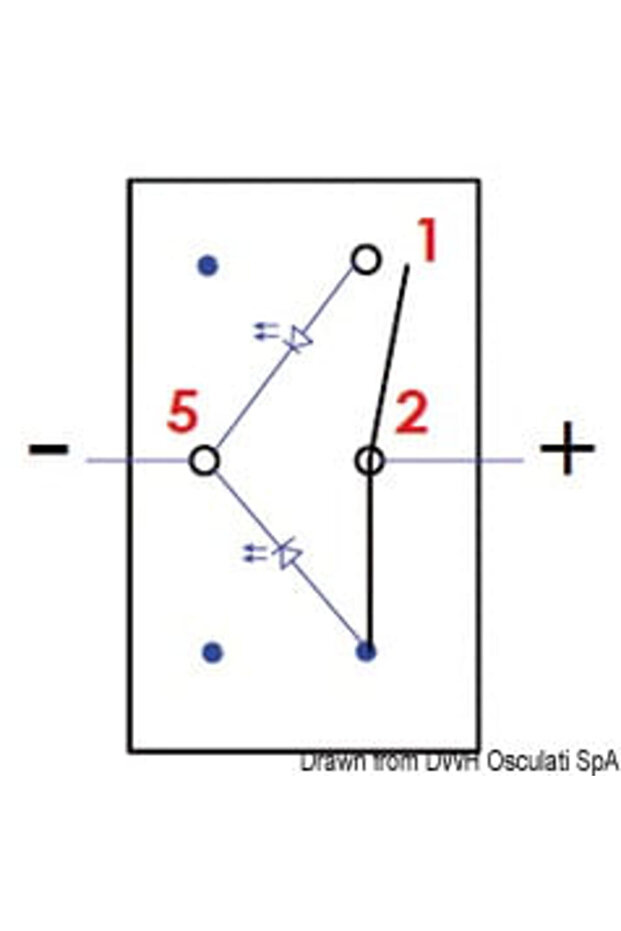 Intrerupator dublu Led R - 3