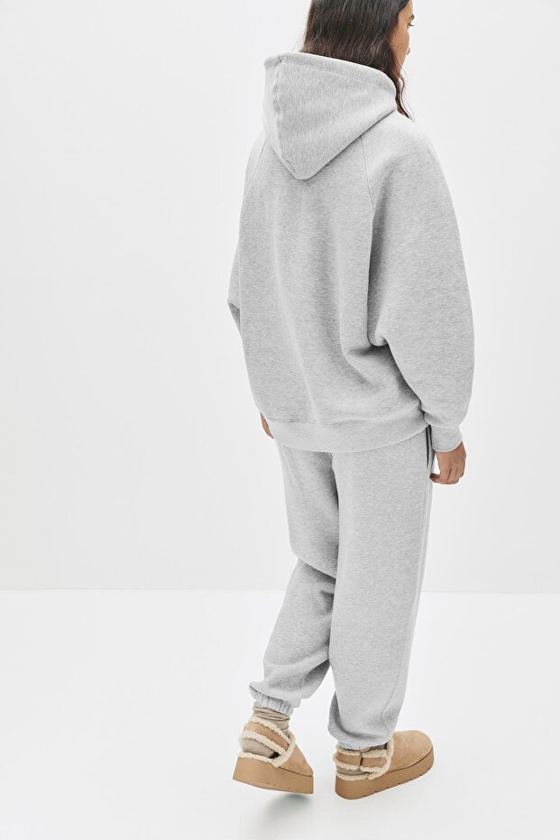 Oversize kapüşonlu sweatshirt - 3