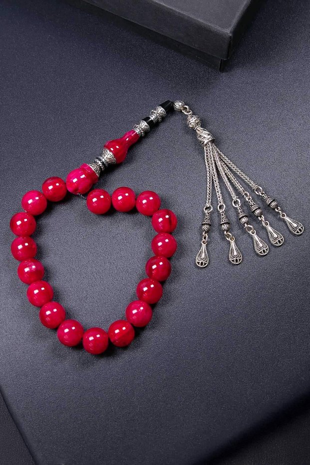 Küre Nakkaş İmameli 17' Crimping Amber Prayer Beads