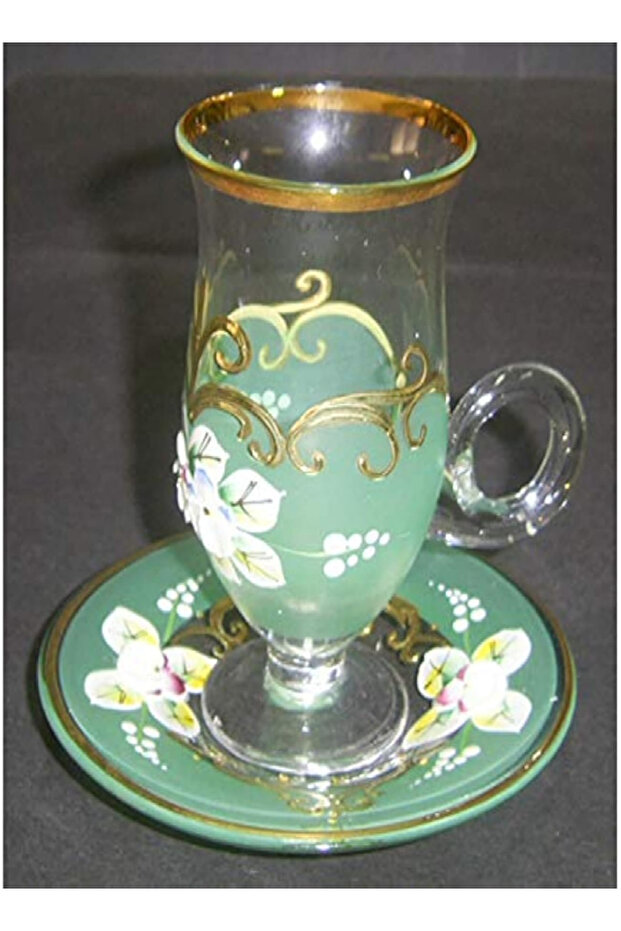 12-Piece Tea Set – Elegant Green Glassware for Home & Gifting