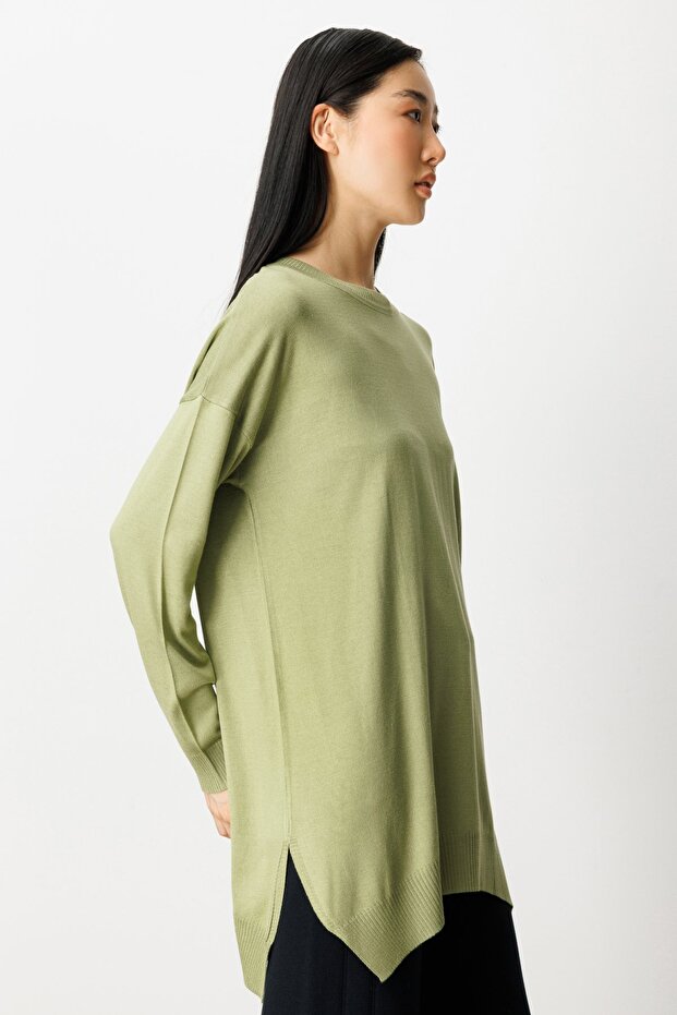 65316 Zero Collar Casual Tunic - 2