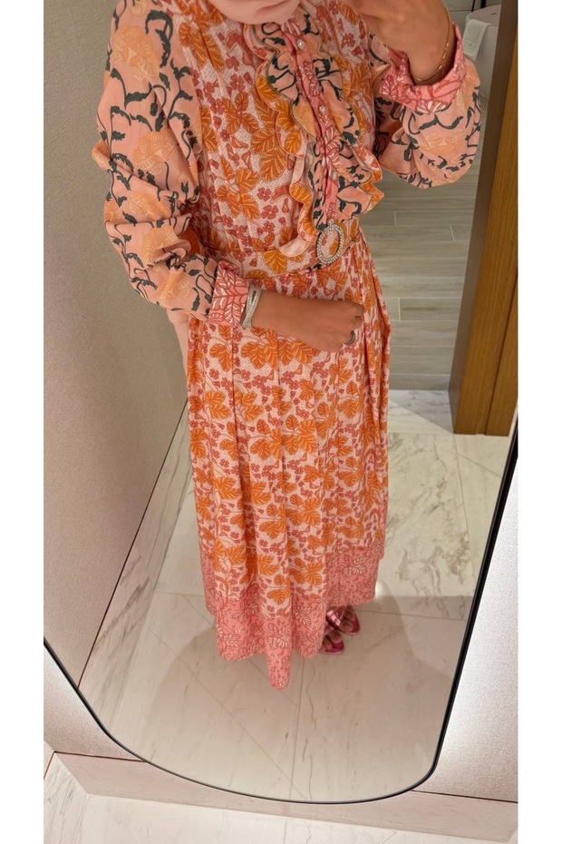 MAİSON ELBİSE PEMBE - 3