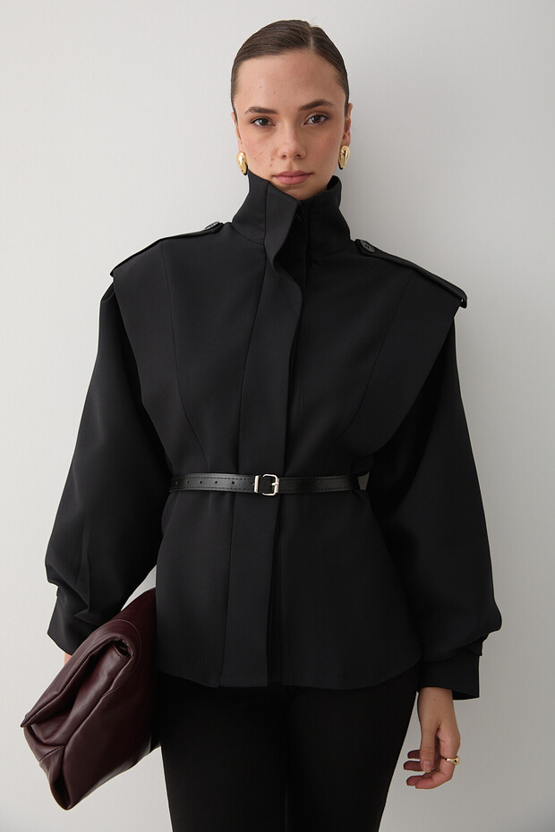 Czarna kurtka Valeria Kemerli - 1000 - 4