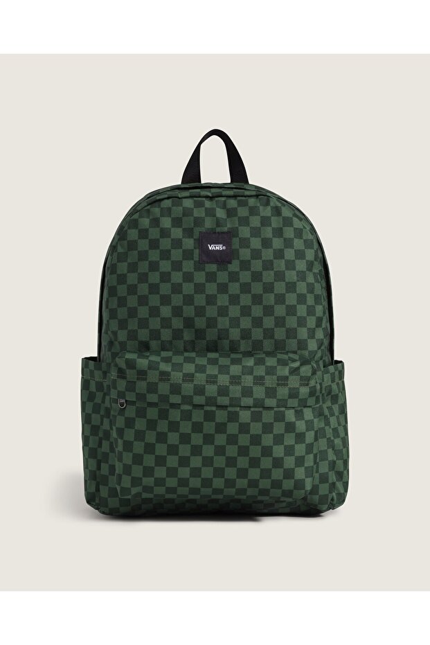 Old Skool Grom Check Backpack Teenager Green Backpack Vn000J3Ken61
