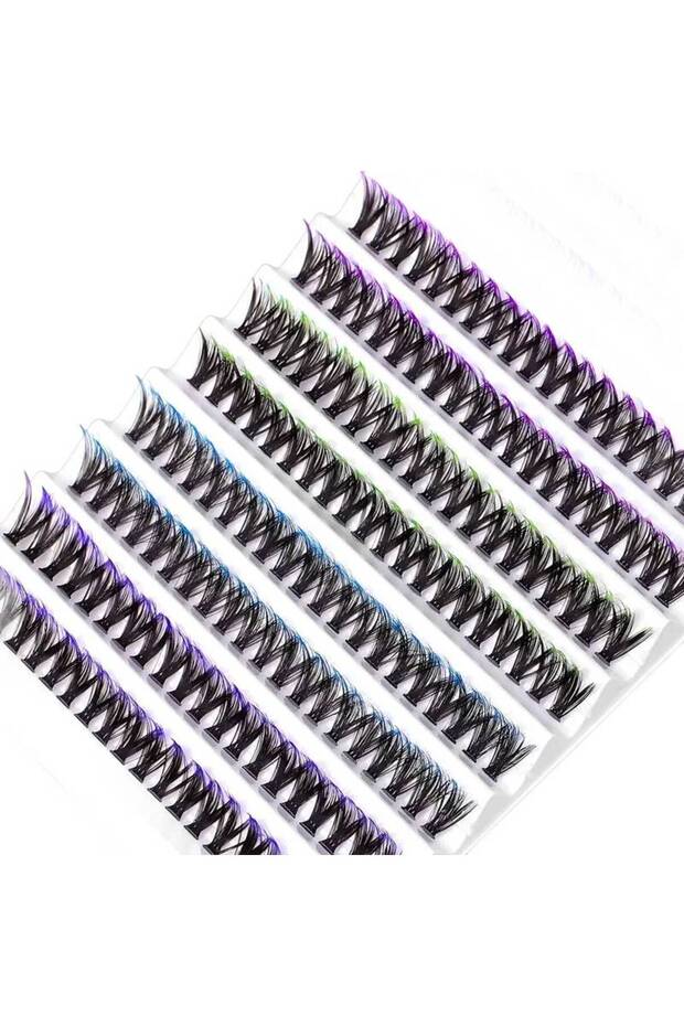 Rainbow Gradient False Eyelashes - 1