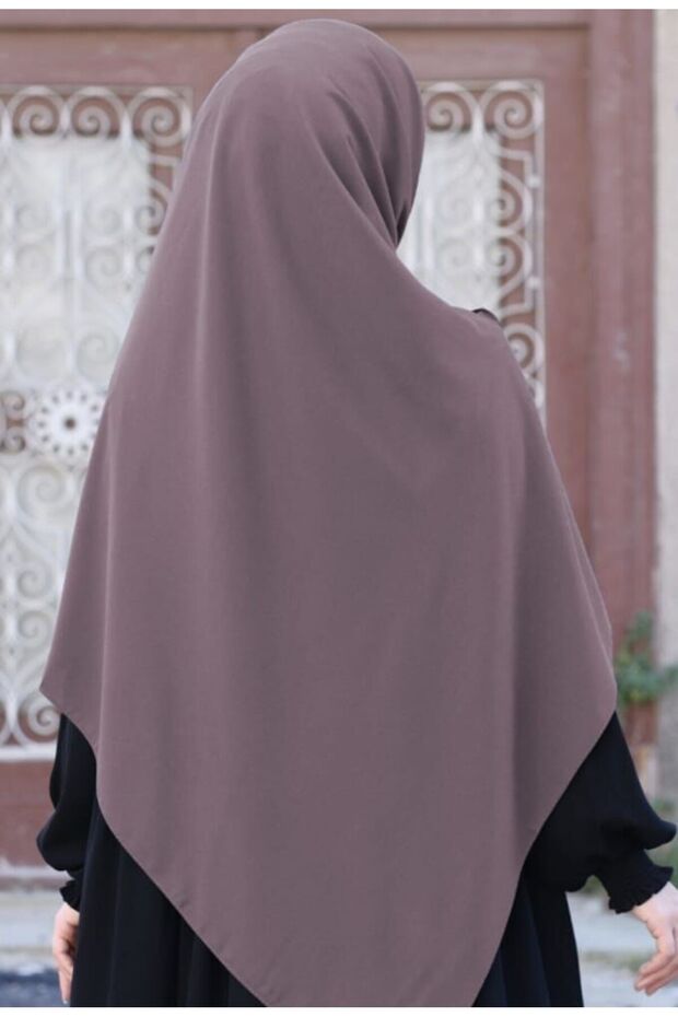 Tesettür Hijab Medine Ipeği Eşarp Gül Kurusu - 2