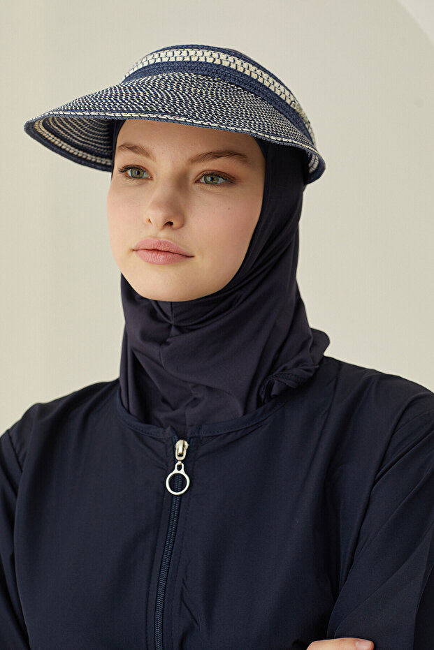 Lacivert Modern Tesettür Mayo - 3