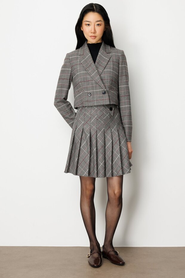 Ekoseli Mini Etek - 1