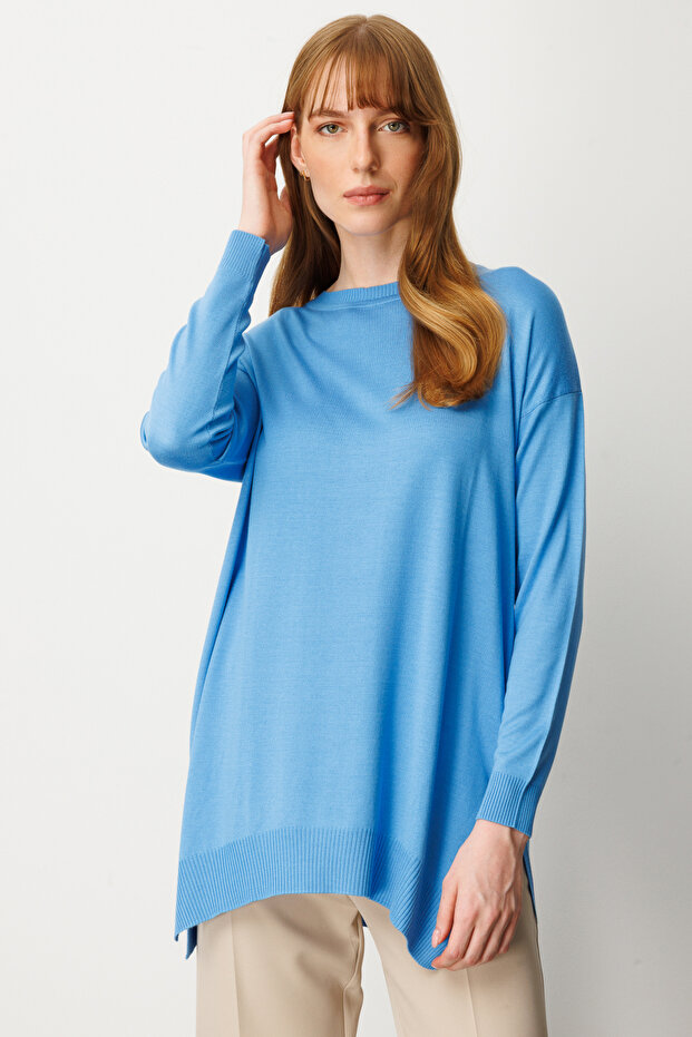65316 Zero Collar Casual Tunic - 2